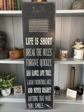 Vintage Metal Locker Door Sign