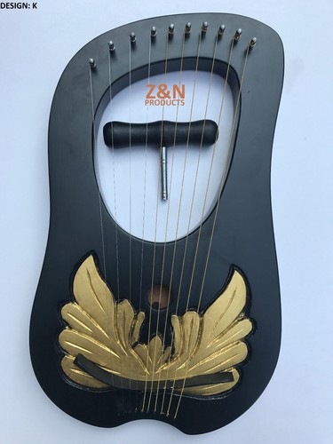 Lyre harp rose wood - harp, 10