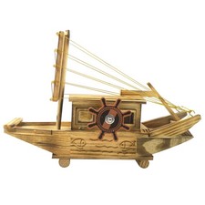 1pc wooden sailboat crafts - sailboat,