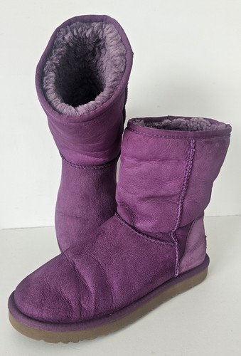 Purple leather women classic - leather,