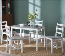Dining table set pine wood - pine, 4