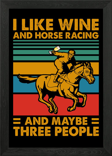 Wine and horse - horse, racing