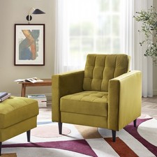 Jolene Luxury Velvet Armchair Tufted Chesterfield Minimalist Modern