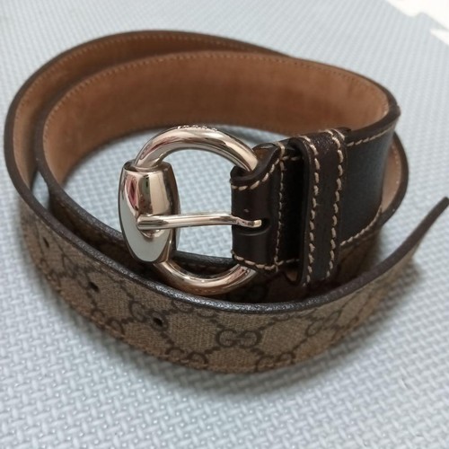 Gucci canvas leather belt - canvas,