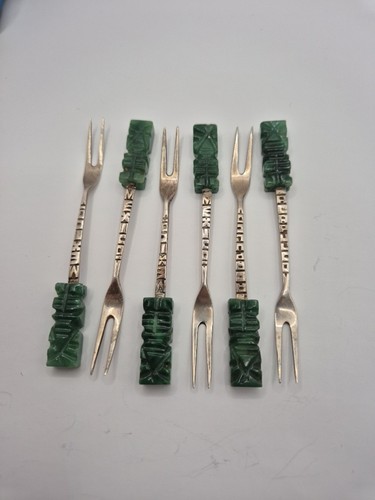 Rare set aztec carved - set, of