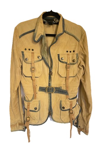 Roberto cavalli suede jacket - suede,