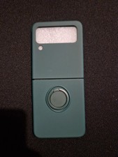 Liquid Silicone Case for Samsung Galaxy Z Flip 3 5G Magnetic Ring Holder Cover