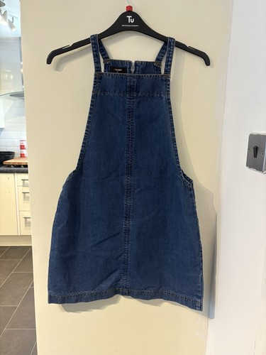 Matalan blue denim pinafore - matalan,
