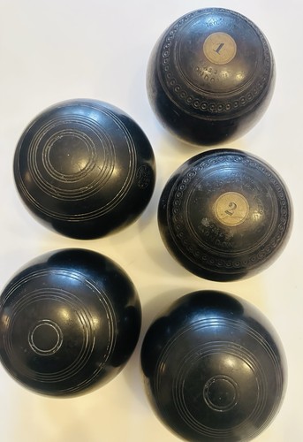 Vintage lawn bowls - vintage,