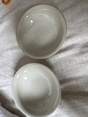 Denby linen shallow bowls - linen,