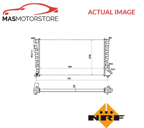 Engine cooling radiator nrf - cooling,