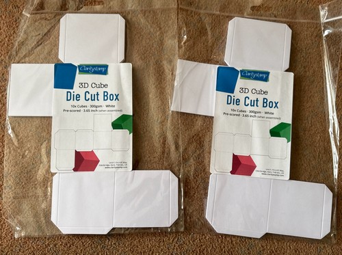 Two packs cube die cut - packs, of