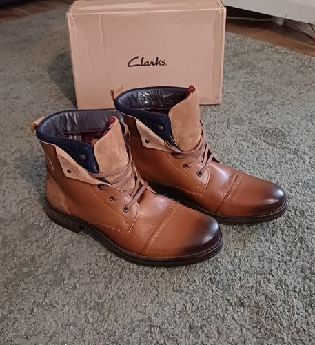 Clarks brown leather - clarks, boots