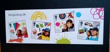 UK Mint Stamps Sheet. Girl guiding UK. Rainbow. Brownies. Guides. Senior Section