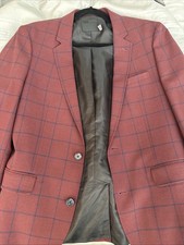 Burgundy And Navy Stripe Blazer ASOS  40”