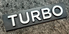 VINTAGE CITROEN TURBO CAR BOOT LID BADGE GOOD USED CONDITION FOR AGE
