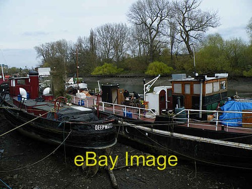 Photo 6x4 barges brentford - 6x4,