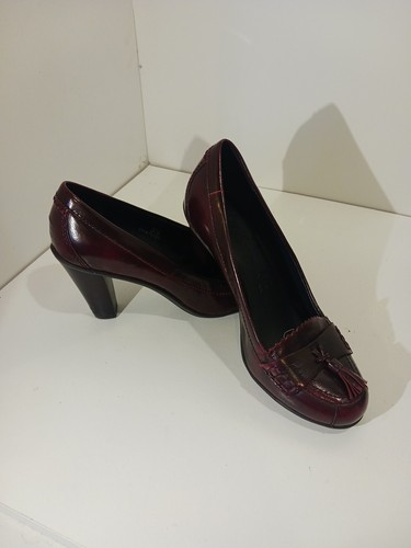 Footglove block heeled leather - block,