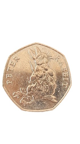 50p coin beatrix - coin, potter