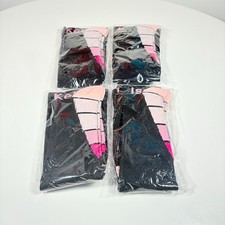 4 X Pairs Calves Kelson Pink / Black Compression Socks Size Small / Medium - NEW