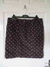 Ladies Fat Face Brown Print