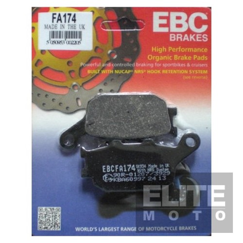 Ebc organic rear brake pads - ebc,