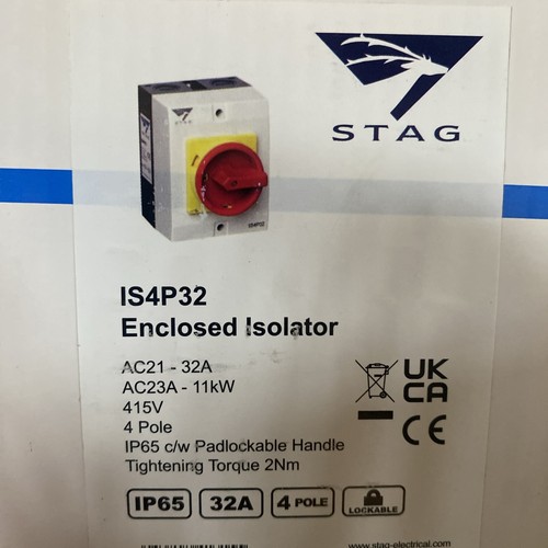 Stag is4p32 rotary isolator - is4p32,