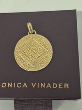 Monica Vinader gold Plated Vermeil Marie Mini Pendant Charm