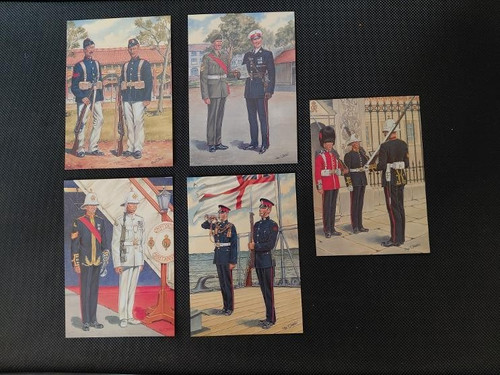 Military postcards set - set, no
