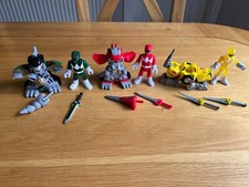 Power Rangers Imaginext T-rex Dragonzord Sabre Tooth Tiger 100% complete V.VGC