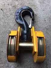 ELD FEAT GROUP 6,3 Ton snatch block & shackle very heavy duty big crane recovery