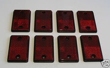 TRAILER REFLECTORS RED 8 X