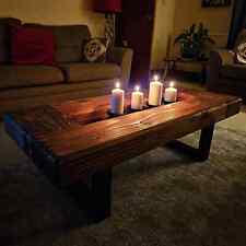Solid Wooden Coffee Table Stylish, Couch Table, Sleeper style, Oak stain & Wax