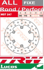 Rear brake disc TRW Yamaha TDM