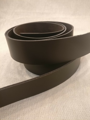Dark brown leather 127cm - brown, 50"+