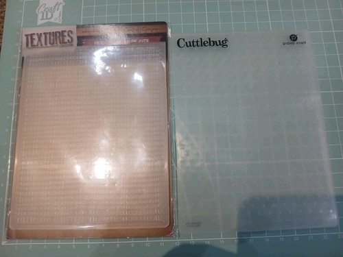Embossing folders hessian - 2x,