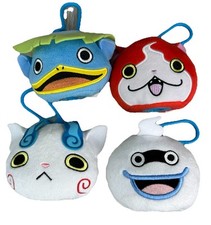 YoKai Watch Jibanyan Plush - Wibble Wobble Keychain set of 4