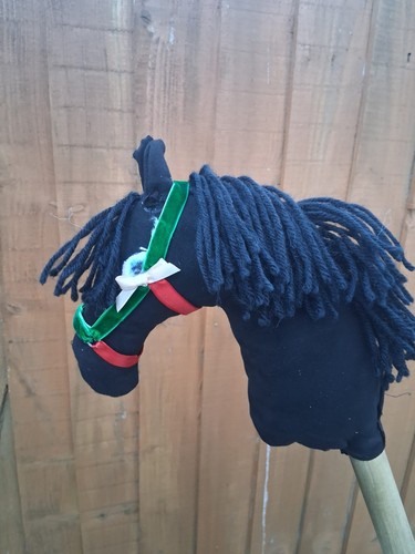 Handmade hobby horse black - hobby,