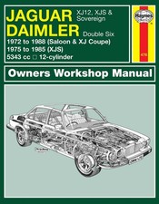 Jaguar XJ12, XJS & Sovereign; Daimler Double Six (1972-1988) Haynes Repair