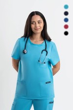 Women’s Crew Neck Scrub Top