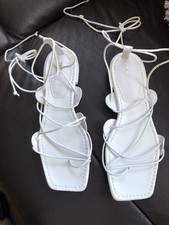 Zara  ladies white Leather