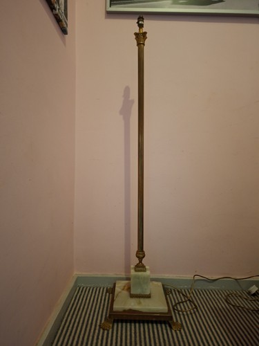 Antique brass and marble - brass,