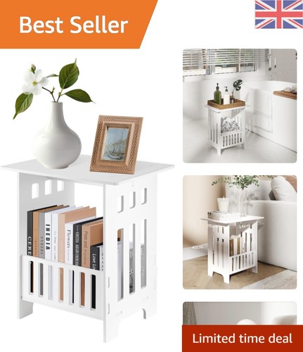 Chic white side table with - chic,