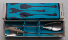 Vintage Pair of OLD HALL Stainless Steel ALVESTON Salad Servers by ROBERT WELCH