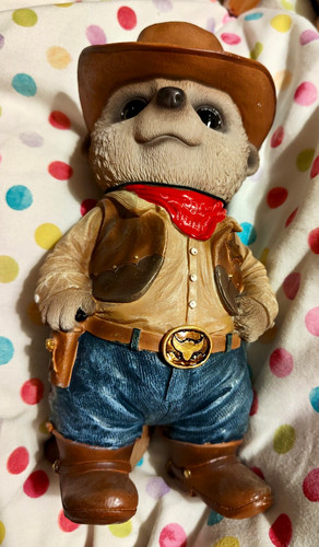Meerkat cowboy hand - hand, painted