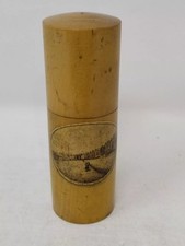 MAUCHLINE WARE VICTORIAN WOODEN  NEEDLE CASE "THE PARADE SOUTHPORT"