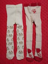 Ted Baker Girl's RARE Penguin cable knit tights bundle set size 0-3 months