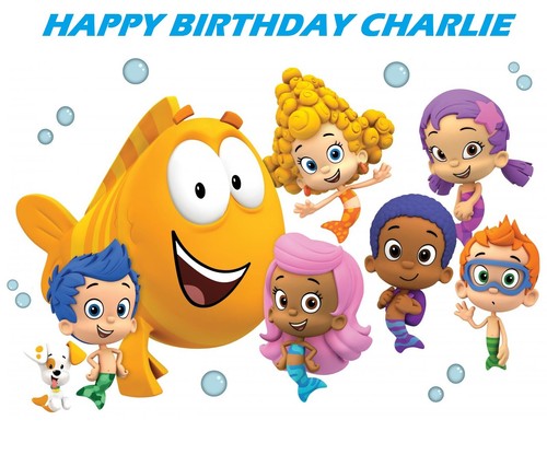 Bubble guppies edible cake - ,