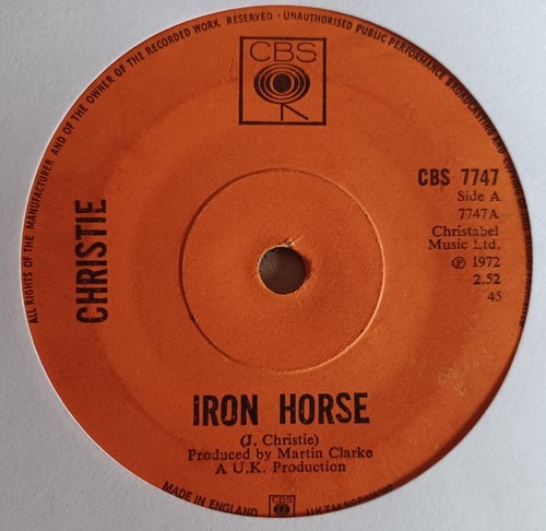 Christie iron horse 7 - iron, 7"