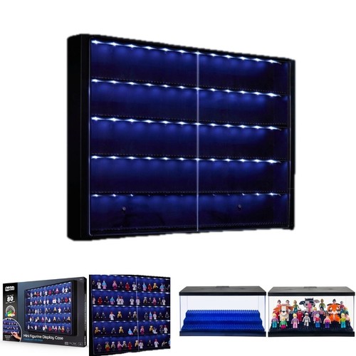 Minifigure display case led - case,